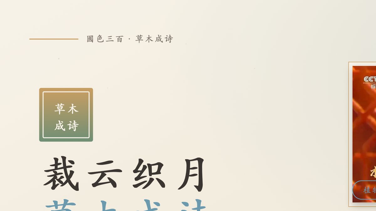 李子柒植物染色彩 PPT 作品封面