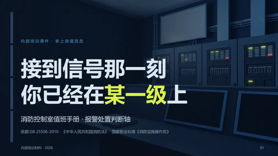消防控制室值班手册封面