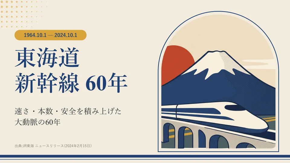 東海道新幹線 60年封面